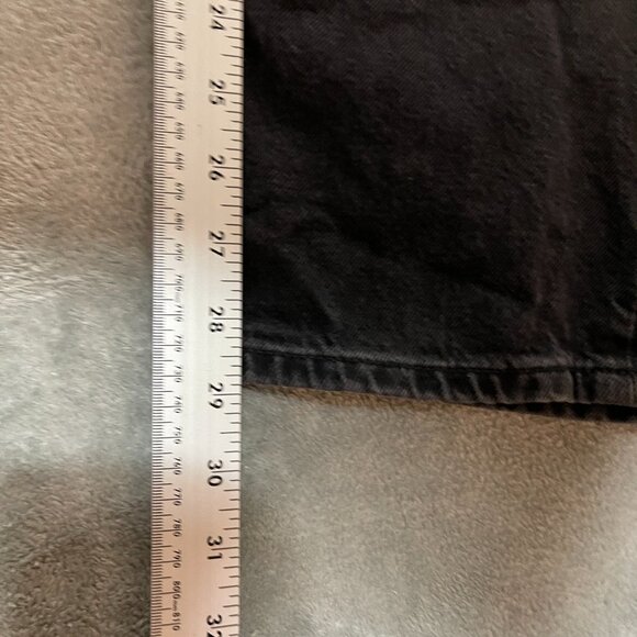 Old Navy Boys Youth Y2K Baggy Loose Straight Cargo Dark Gray Denim Jeans 16 - Picture 9 of 11